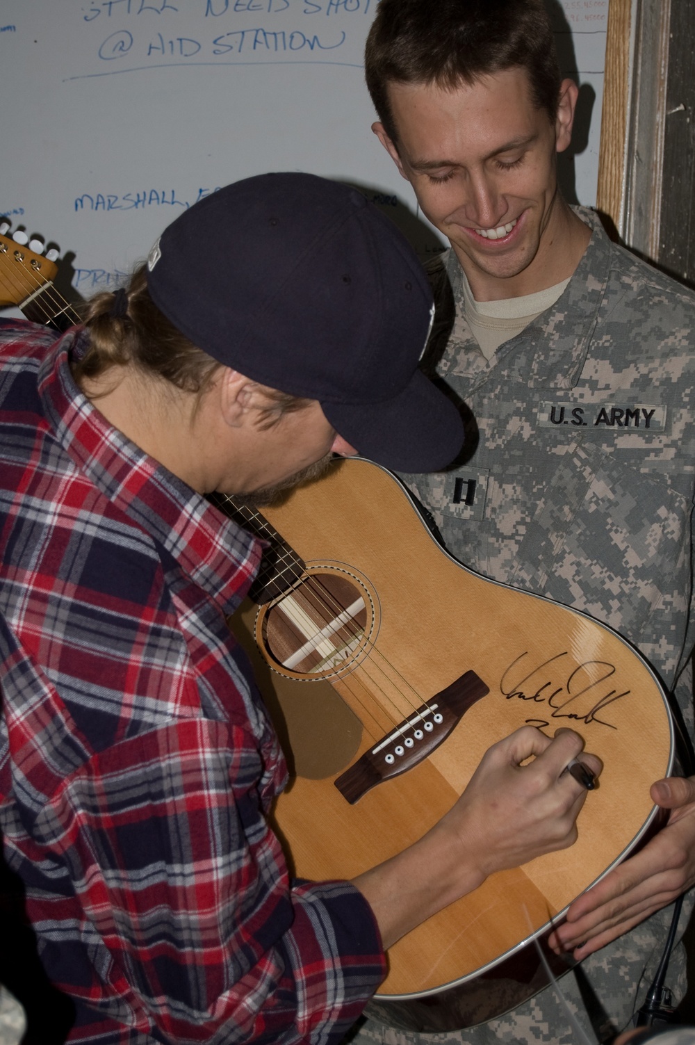 Chairman of the Joint Chiefs of Staff, Kid Rock visit Troops in United Services Organization Supertour