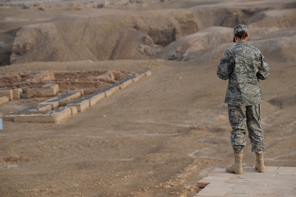 Taking in the Great Ziggurat of Ur