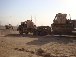 U.S., Iraqi engineers clean up on first joint route sanitation mission