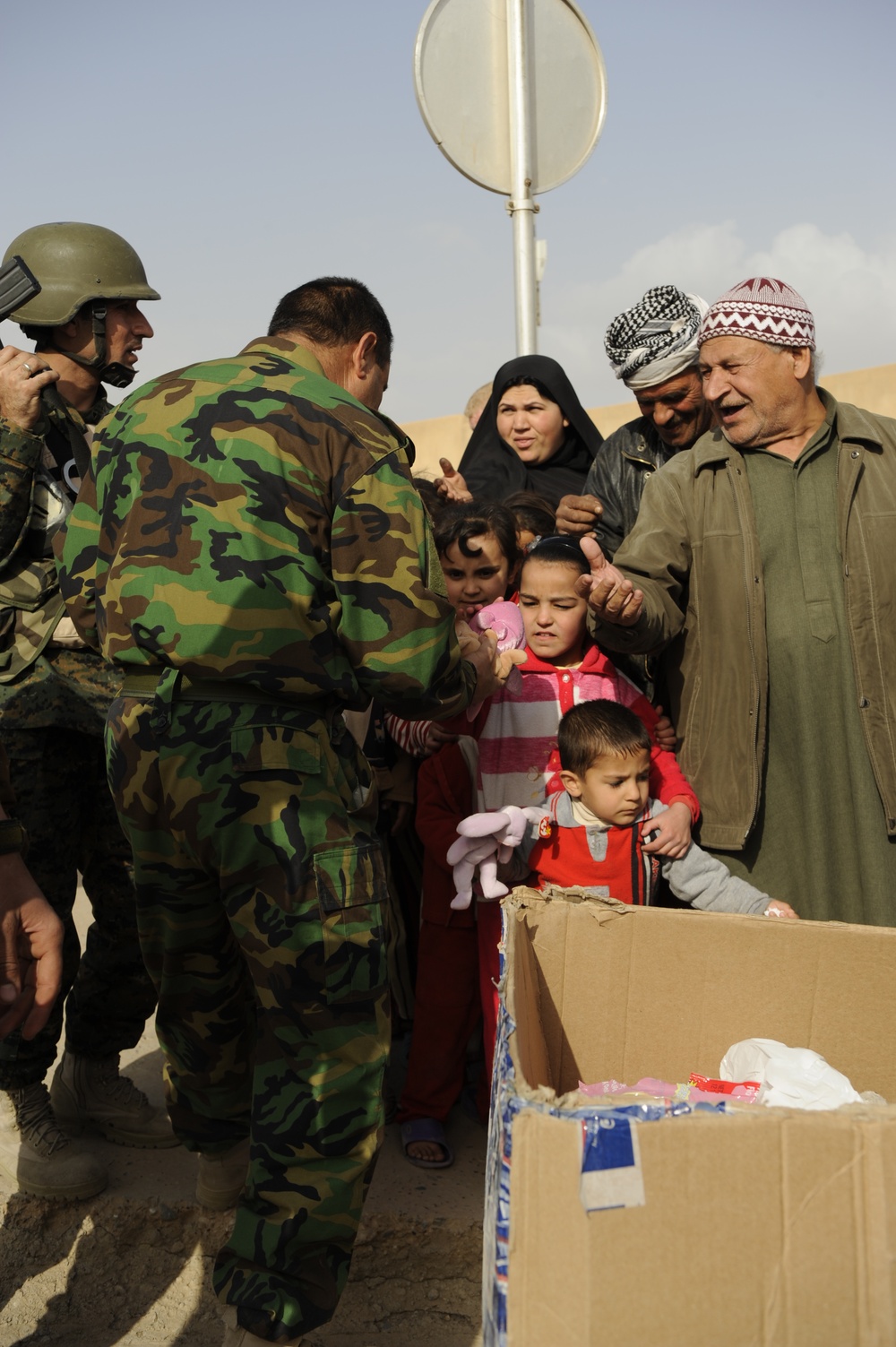 Humanitarian aid mission in Mosul