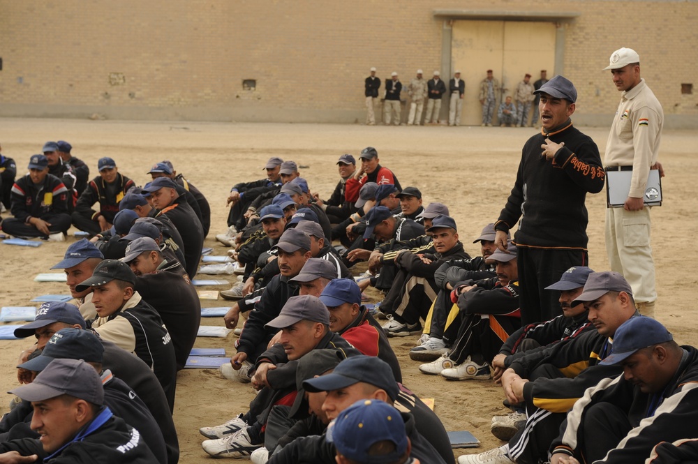 Military working dog demo at Diwaniyah police academy