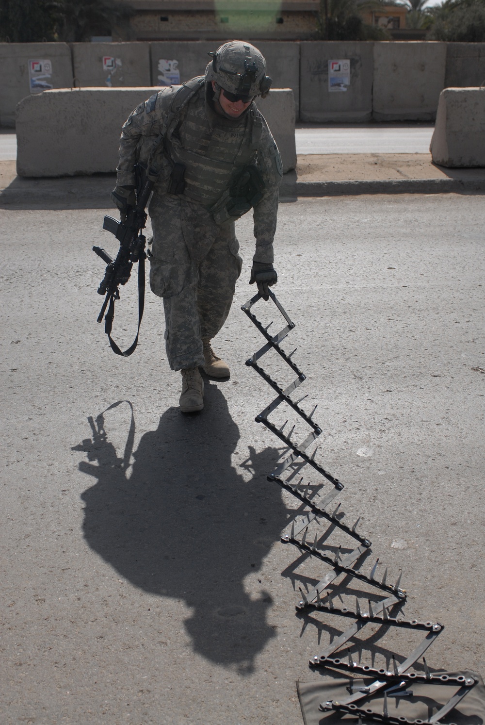 Traffic control point  in Ameriyah, Iraq