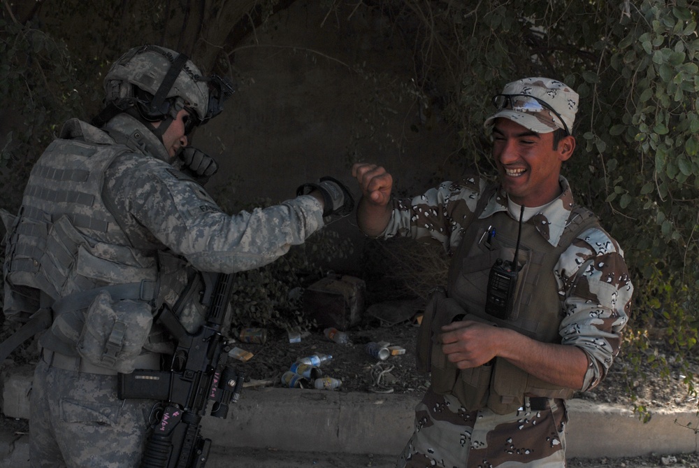 Traffic control point  in Ameriyah, Iraq