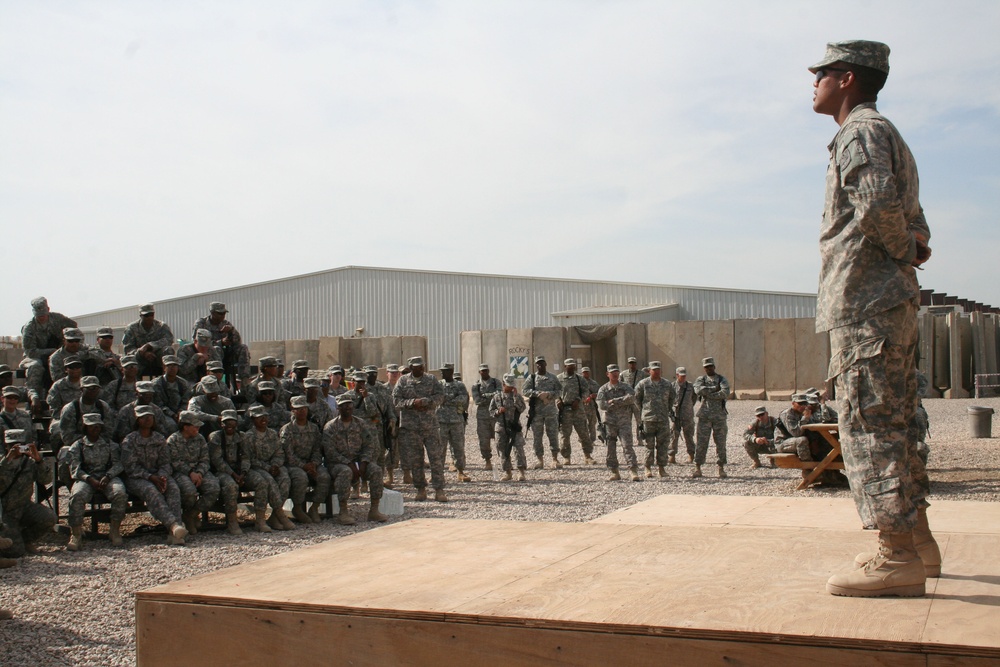 Soldiers share highlights of African-American history