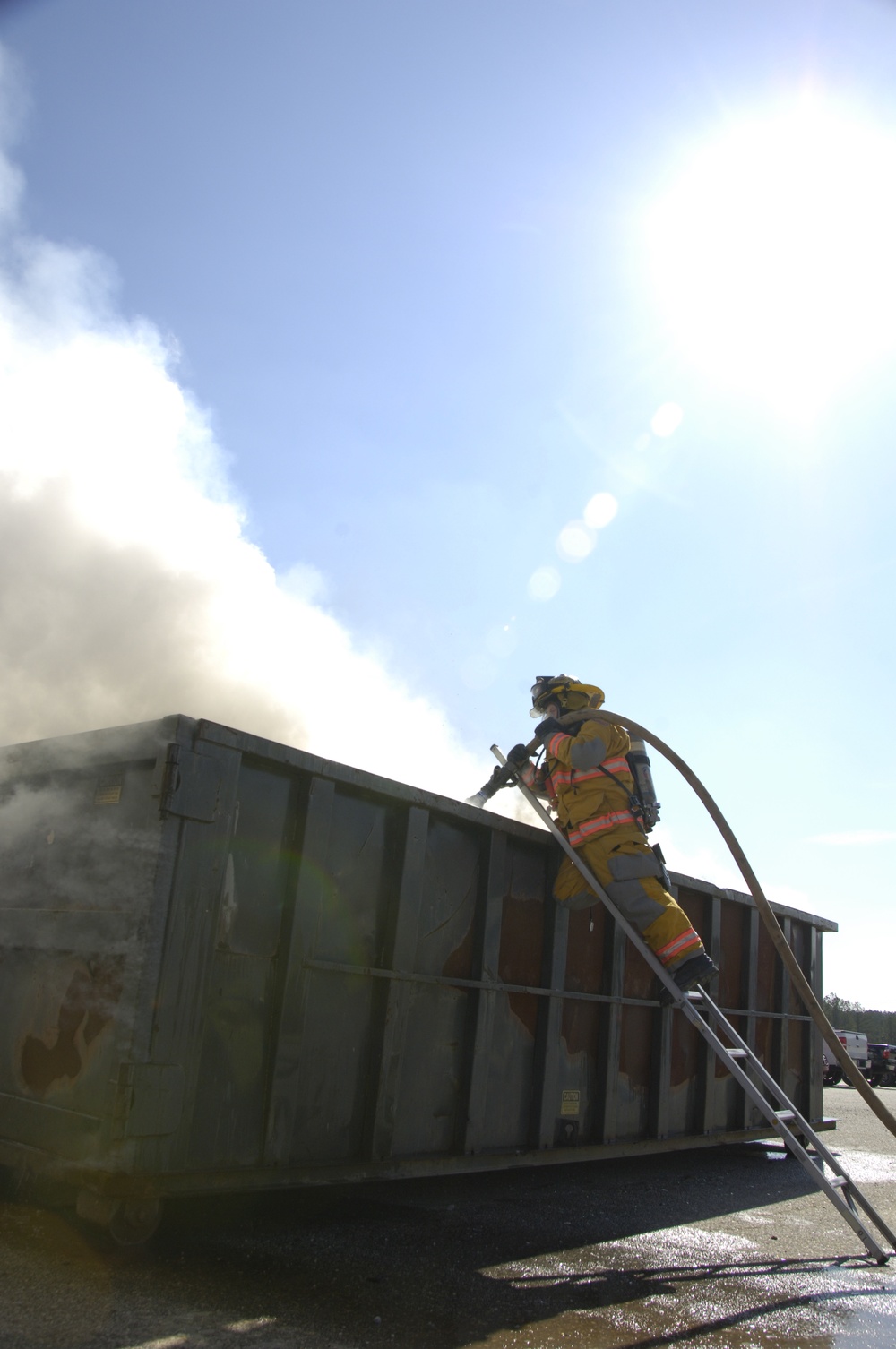 Firefighters Extinguish Fire on Fort Pickett