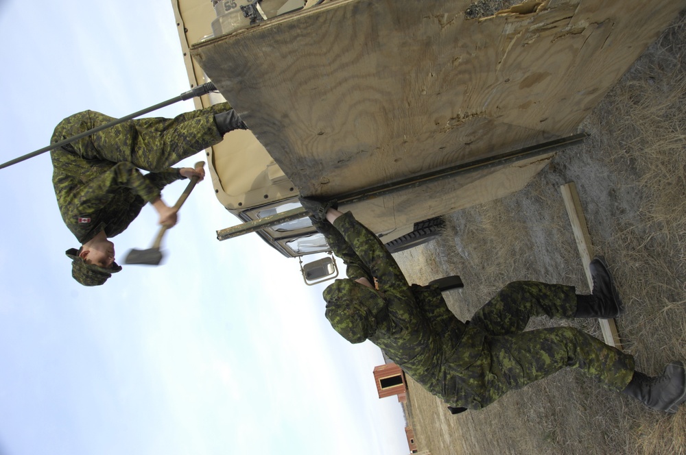 Hammering Posts at Pickett