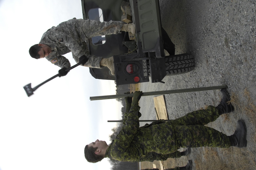 Hammering Posts at Pickett