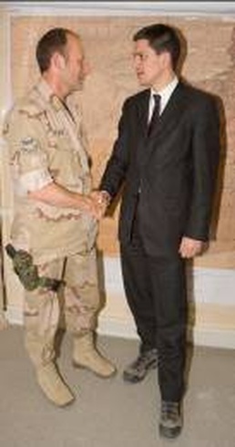 Miliband visits southern Afghanistan