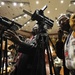 Journalists Stand in the Plenary Hall of the African Union