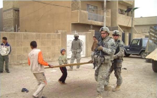 Iraqi security forces, Cavalry troopers help rebuild after enemy attack