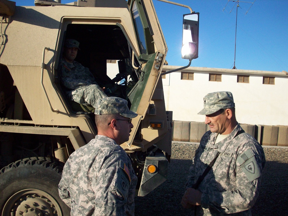 1538th Transportation Company Soldiers make communication first priority