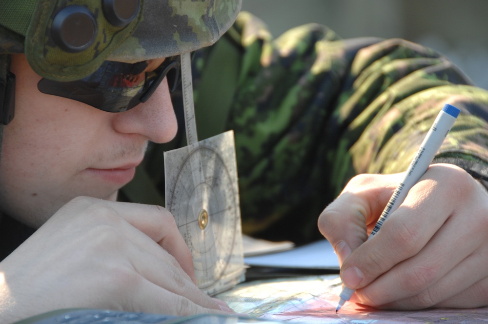 Canadian Forces Plot Artillery Strikes at Fort Pickett Range