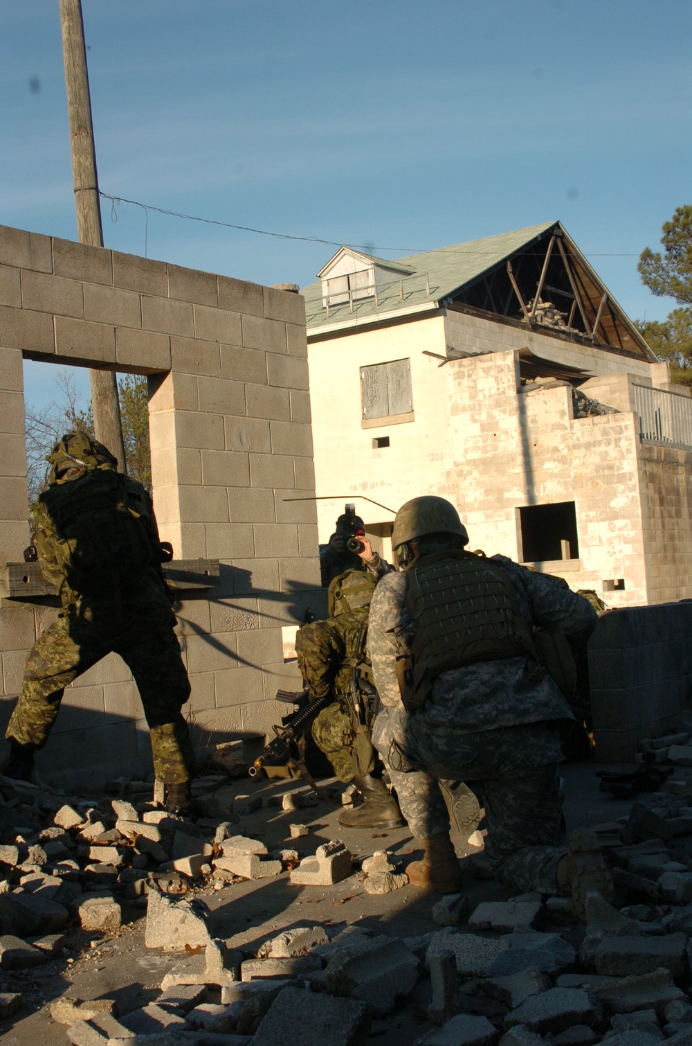 Canadian Forces Maneuver Through Urban Terrain on Fort Pickett