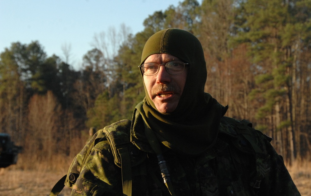 Canadian Forces Conduct Operations on Fort Pickett