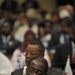 Robert Gabriel Mugabe, President of the Republic of Zimbabwe, Sits in the Plenary Hall of the United Nations (UN) Building in Addis Ababa, Ethiopia, During the 12th African Union (AU) Summit.