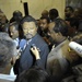 Jean Ping, chairperson of the African Union Commission Speaks to Reporters at the United Nations (UN) Building in Addis Ababa, Ethiopia, During the 12th African Union (AU) Summit.