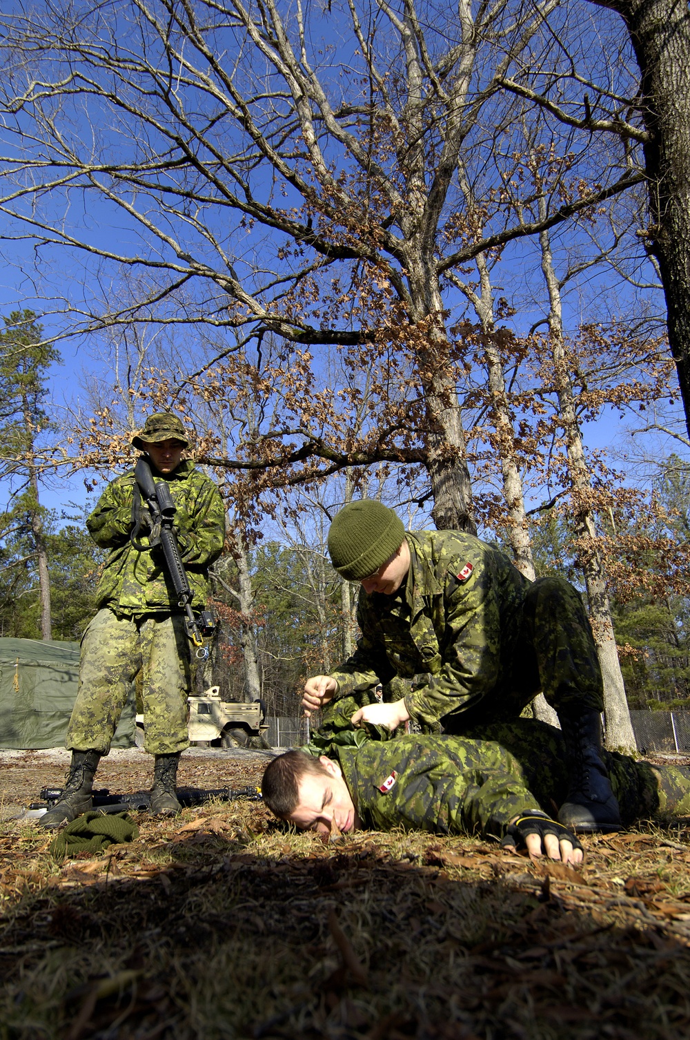 Canadian Army Train on Clearing Buildings in Urban Settings