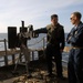 Firing rounds aboard the USS Ronald Reagan