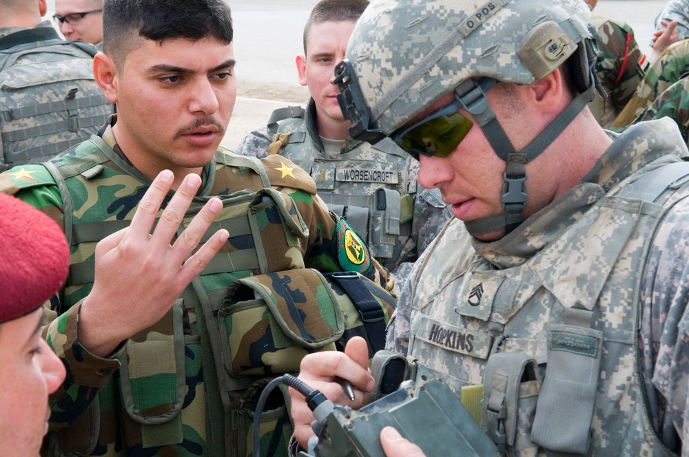 First Lightning hone skills with Iraqi army partners