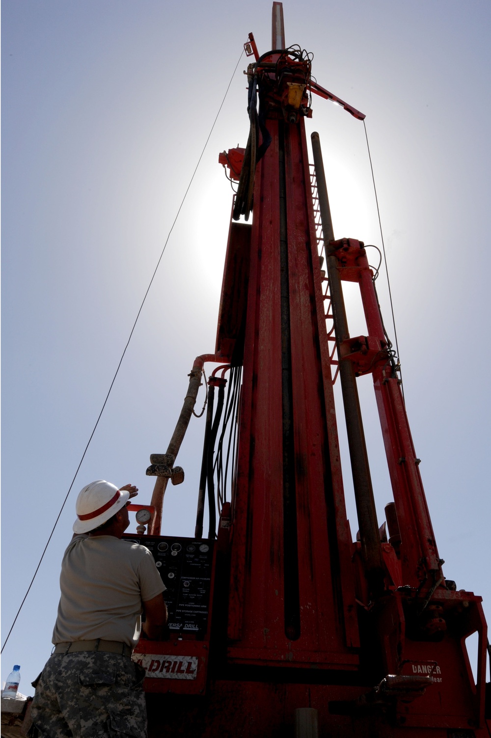 Drilling a well in Dikhil, Djibouti