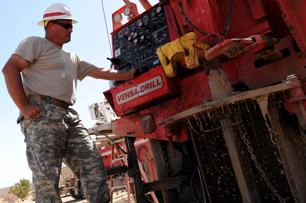 Drilling a well in Dikhil, Djibouti