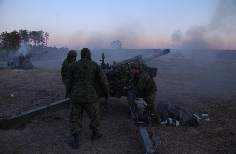 Artillery Training on Fort Pickett