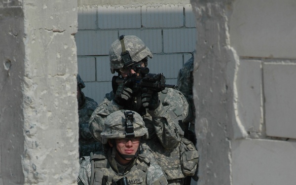 56th Styker Brigade Trains in Kuwait