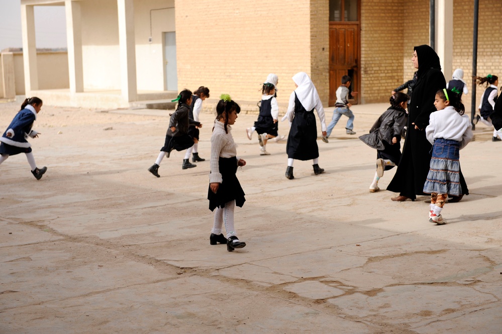 School supplies delivered to the Al Kaluud School