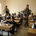 School supplies delivered to the Al Kaluud School