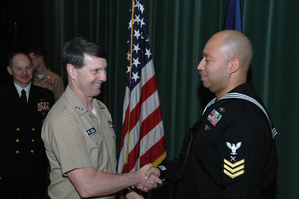 U.S. Naval Forces Europe-Commander, U.S. Naval Forces Africa and Sixth Fleet 
Announces Sailors of the Quarter, Year
