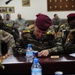 Meeting at Patrol Base Colby in Mahmudiyah, Iraq