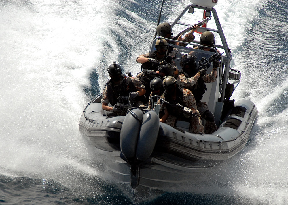 Visit, board, search and seizure training aboard USS Vela Gulf