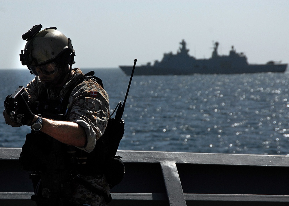 Visit, board, search and seizure training aboard USS Vela Gulf