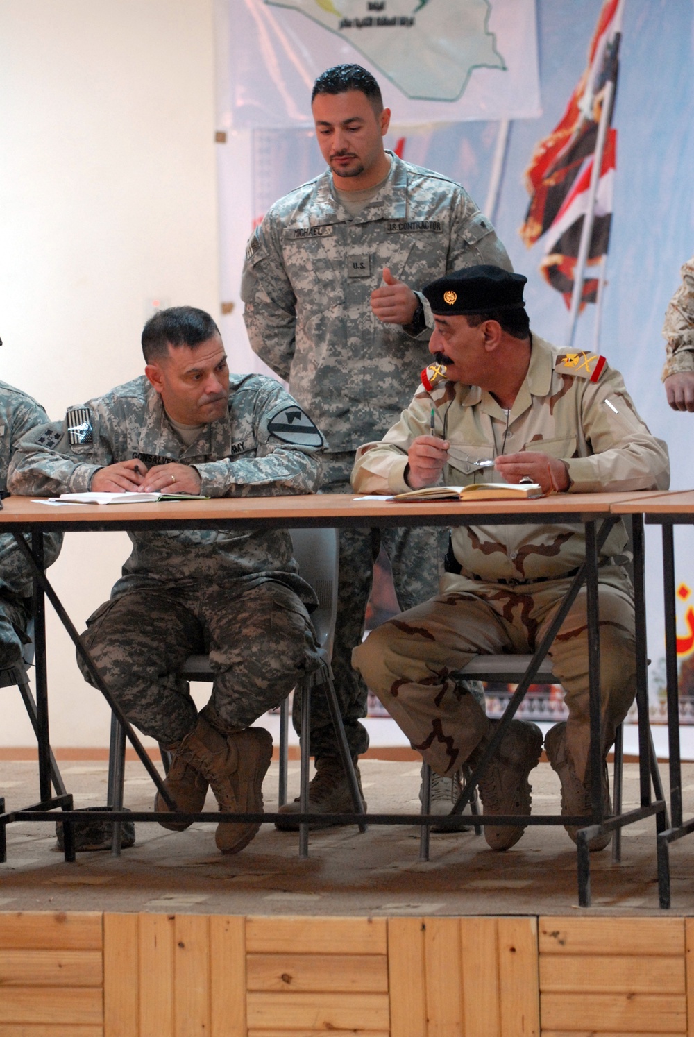 'Black Jack' leaders meet with Iraqi army counterparts