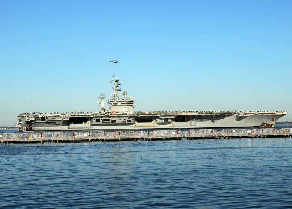 USS Dwight D. Eisenhower departs Naval Station Norfolk