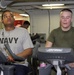 Marines and Sailors Work Out Aboard USS Bataan
