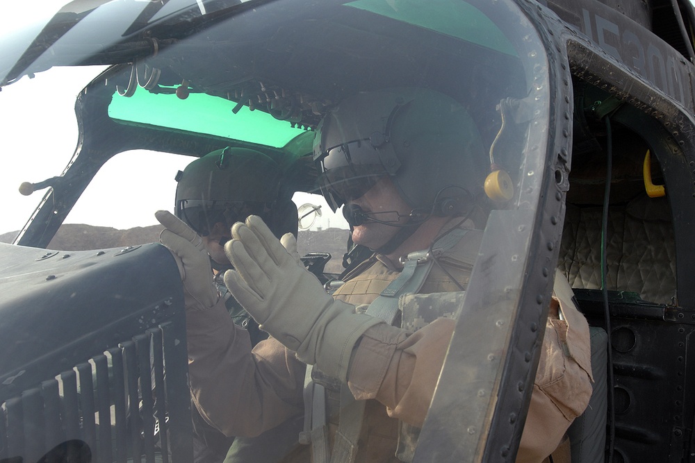 Iraqi Helo Training Takes Operational Flight