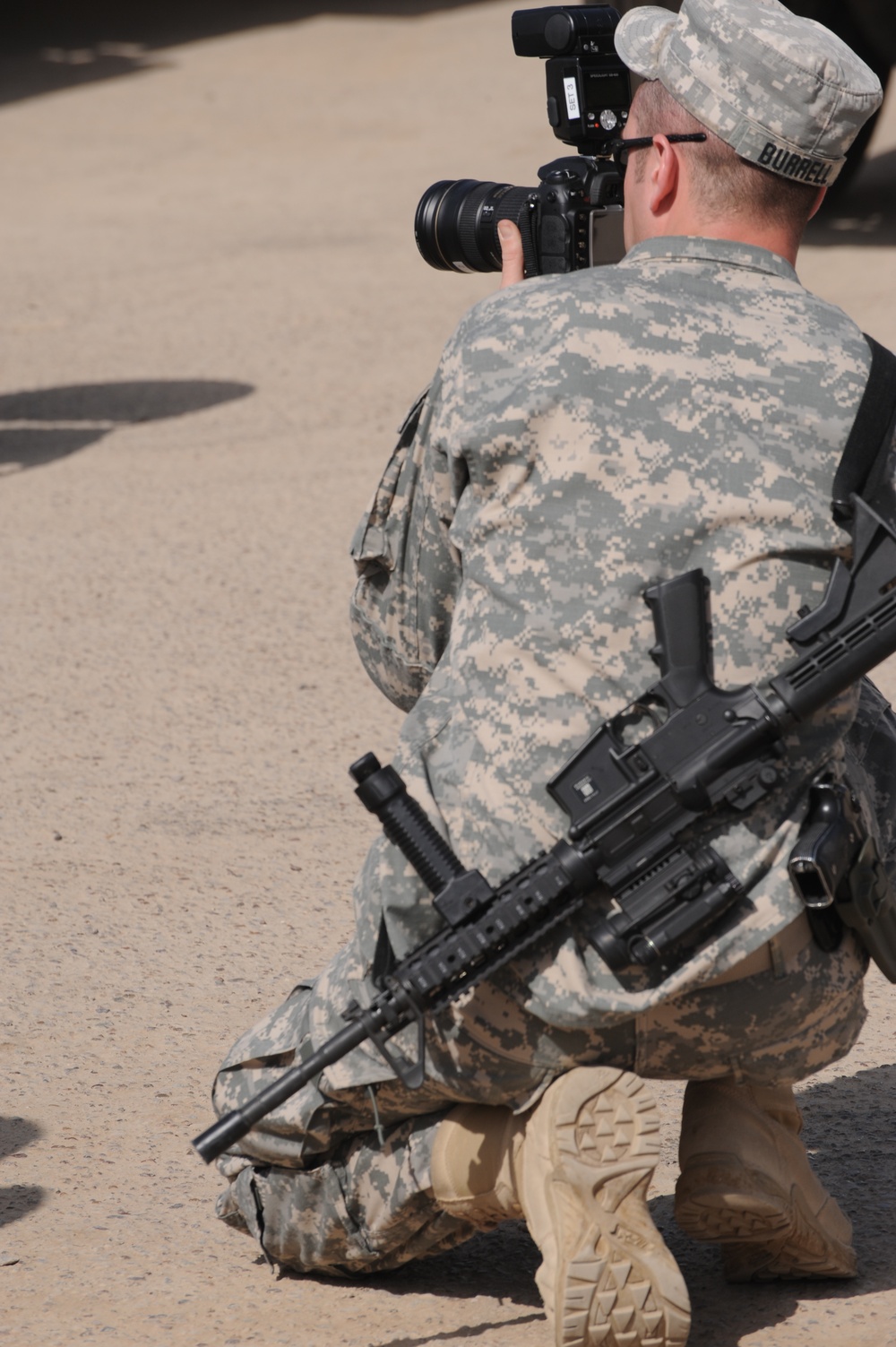 Presentation at Forward Operating Base Loyalty, Iraq