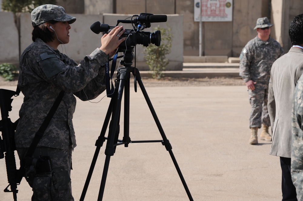 Presentation at Forward Operating Base Loyalty, Iraq