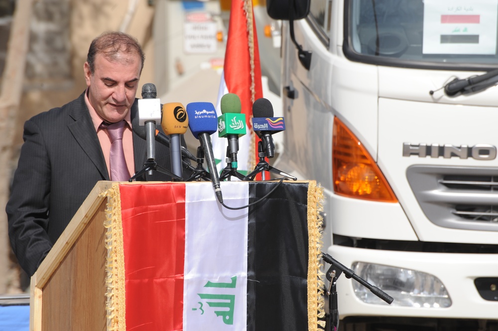Presentation at Forward Operating Base Loyalty, Iraq