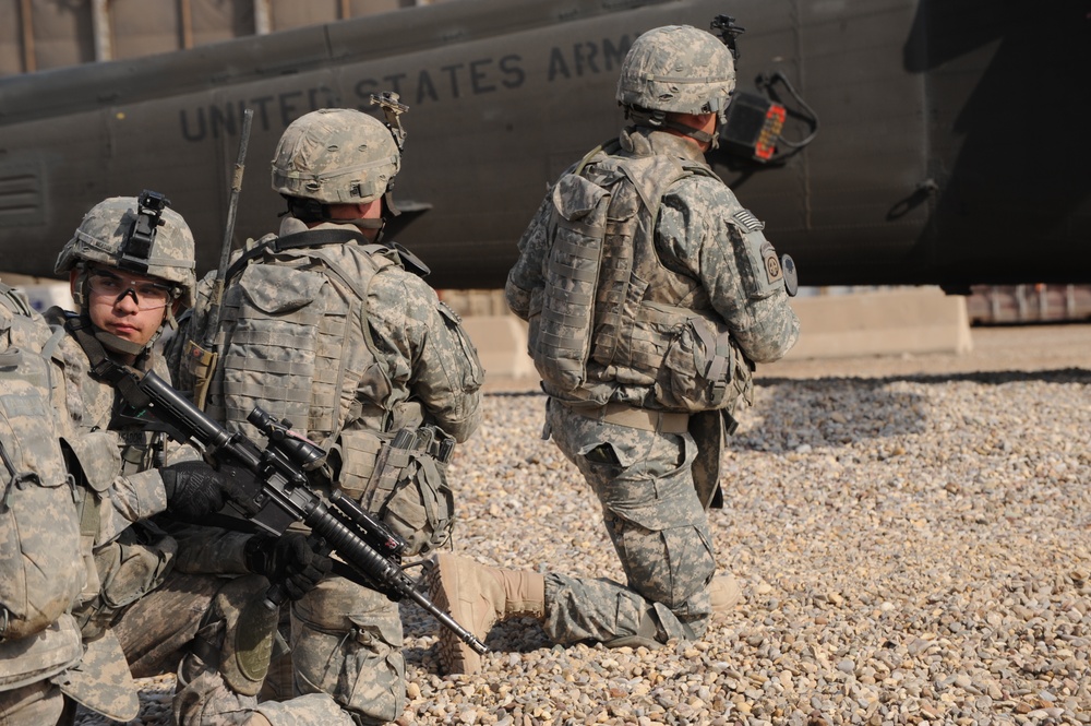 Air assault training at Forward Operating Base Loyalty