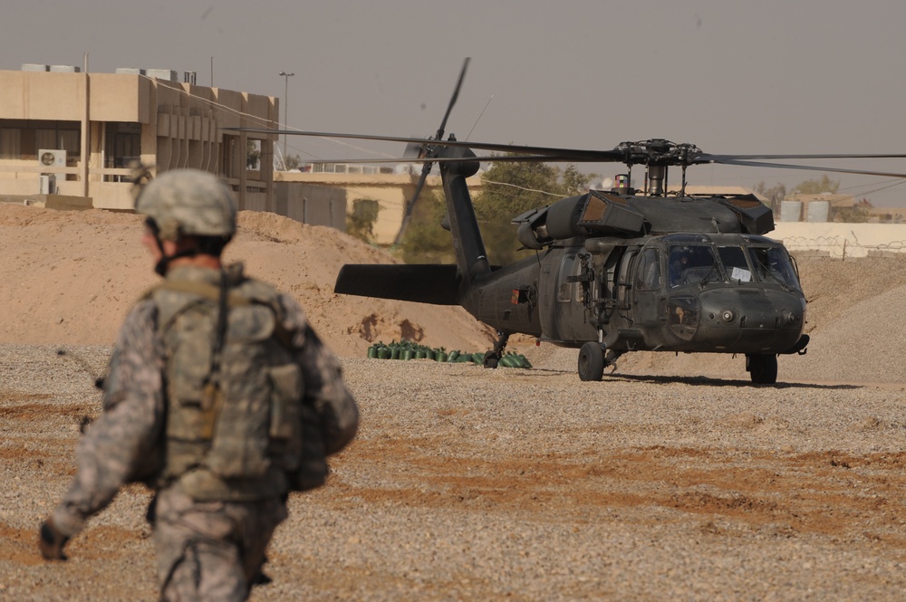 Air assault training at Forward Operating Base Loyalty