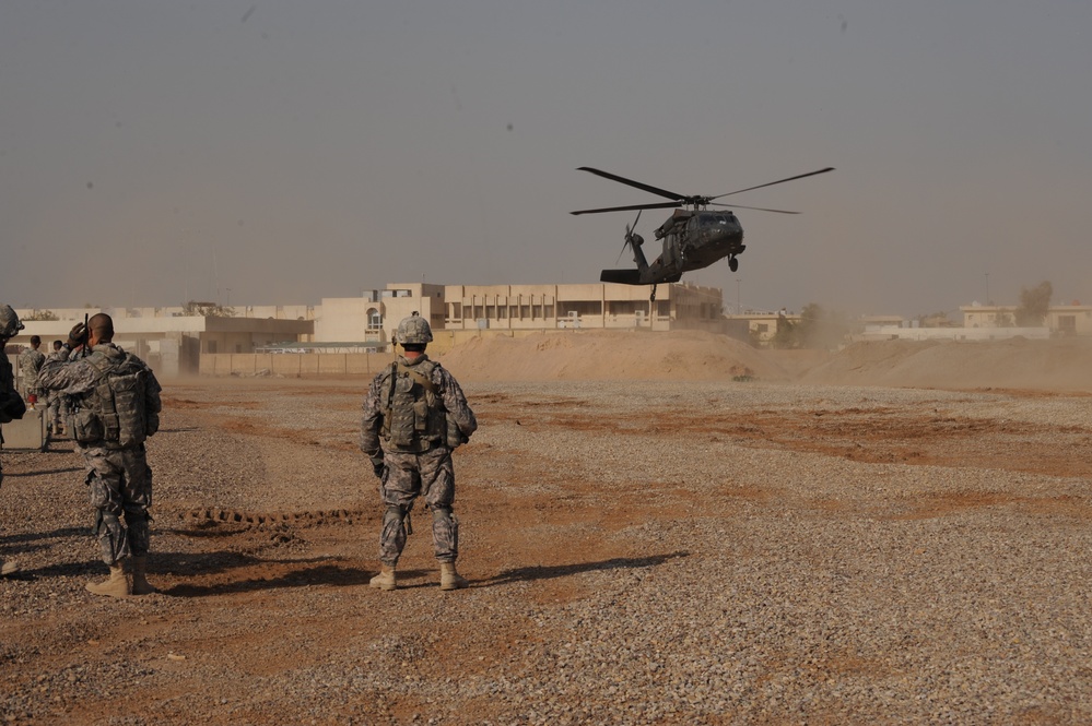 Air assault training at Forward Operating Base Loyalty