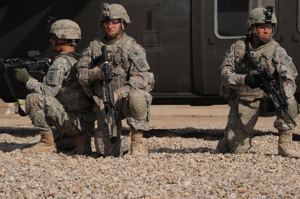 Air assault training at Forward Operating Base Loyalty