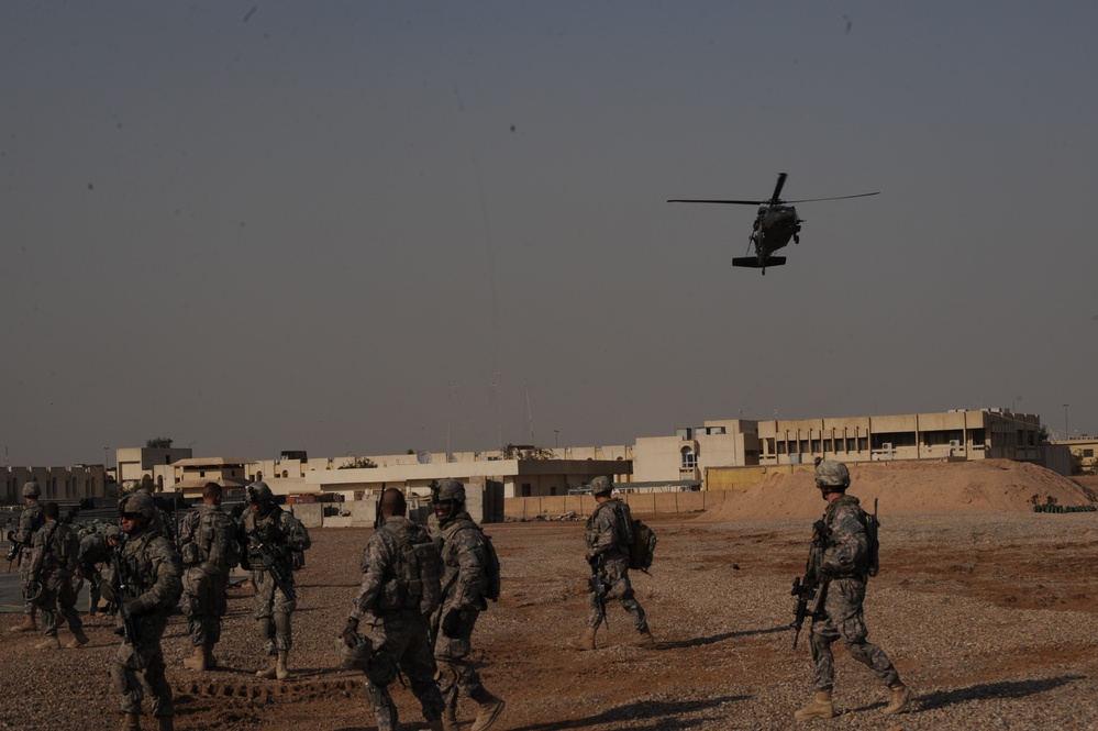 Air assault training at Forward Operating Base Loyalty