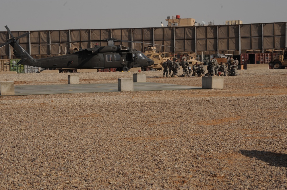 Air assault training at Forward Operating Base Loyalty