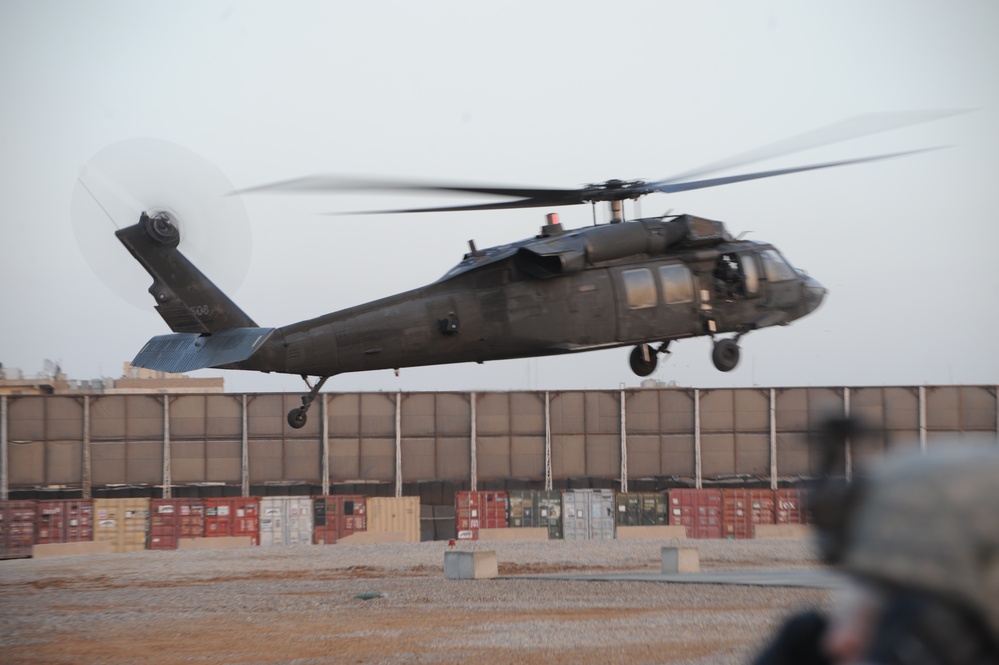 Air assault training at Forward Operating Base Loyalty