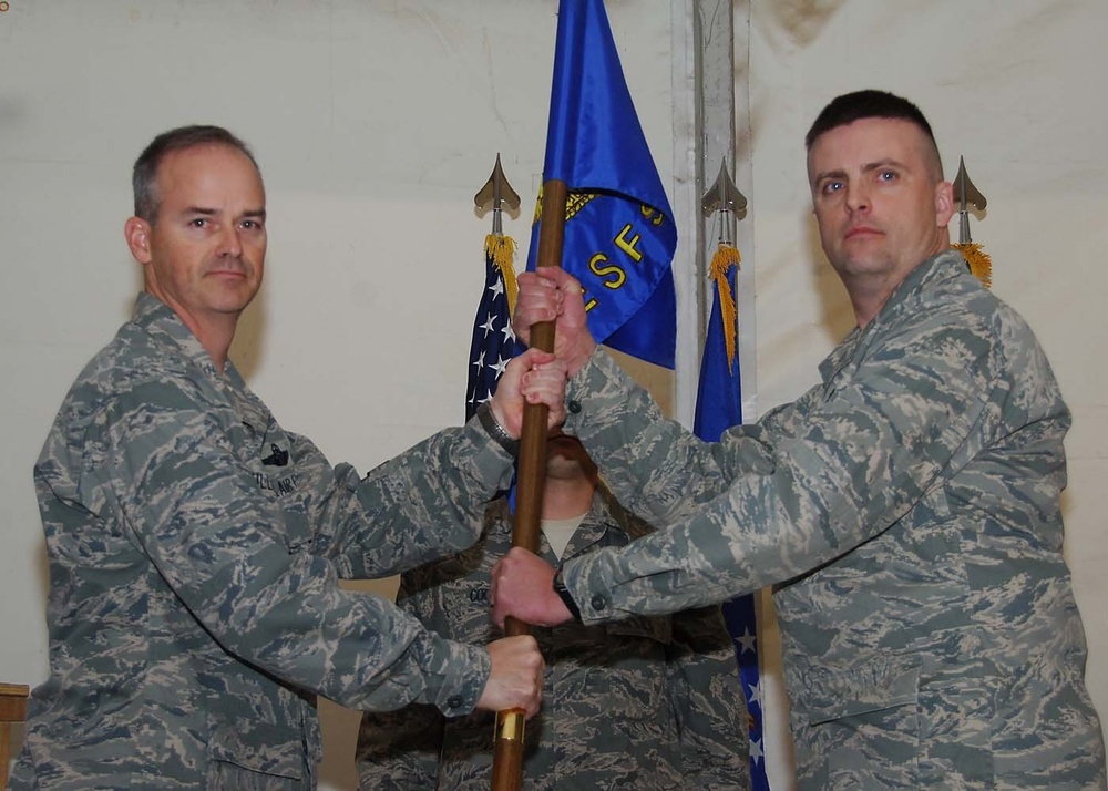 387th Expeditionary Security Forces Squadron Change of Command