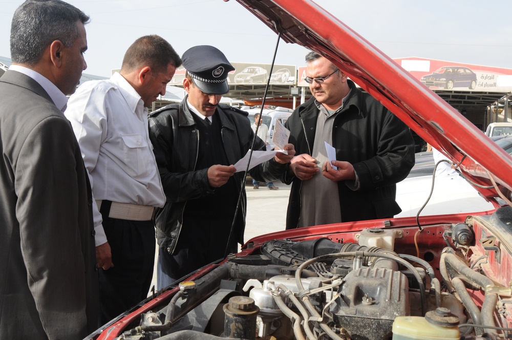 Looking for stolen automobiles in Kirkuk
