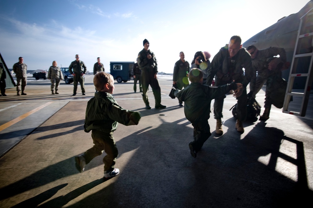 14th Fighter Squadron Returns From Deployment